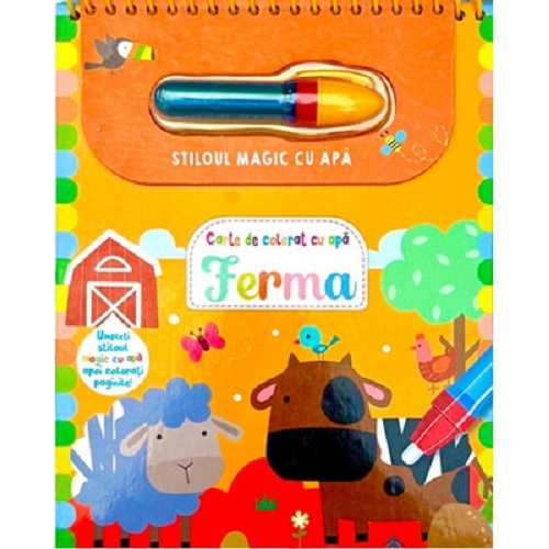 Carte de colorat cu apa Ferma