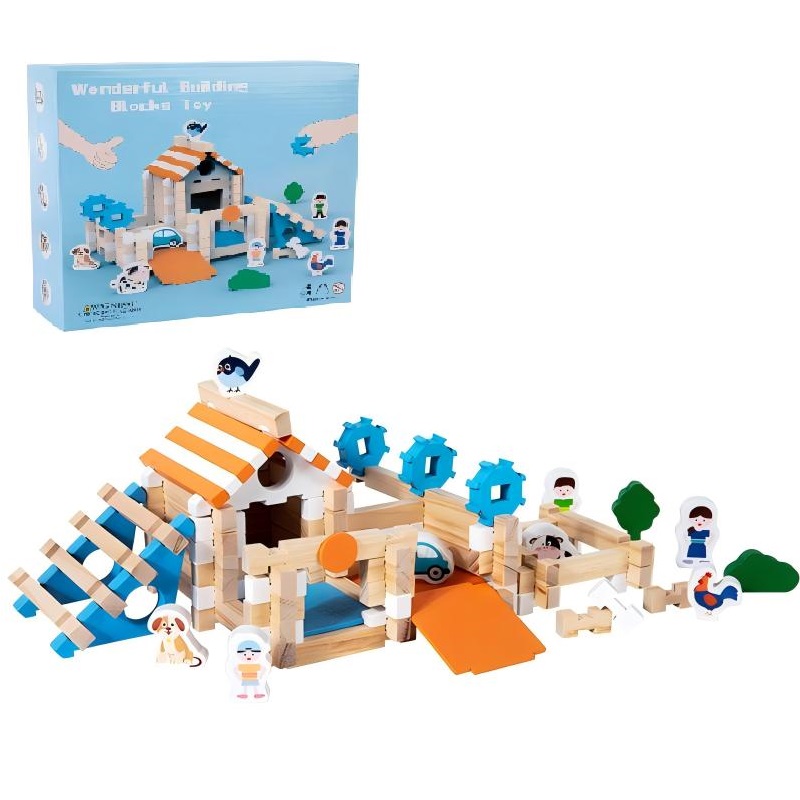 Деревянный конструктор 114шт