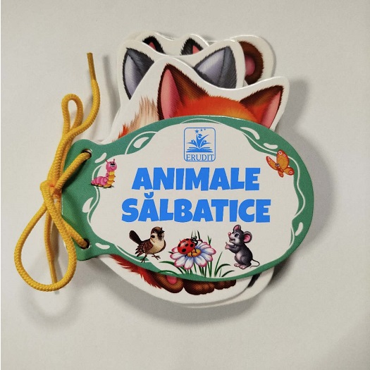 Carte cu siret Animale salbatice Erudit