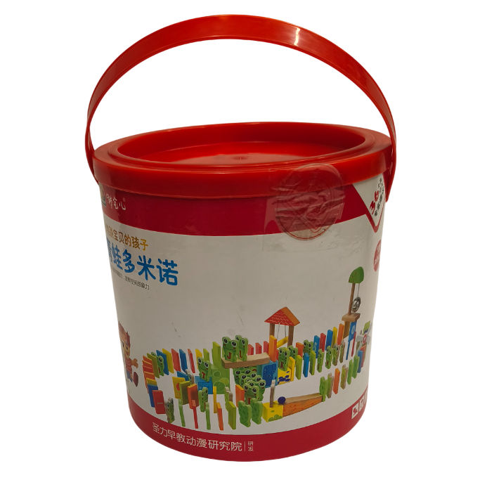 Деревянный пазл с домино 100 шт.