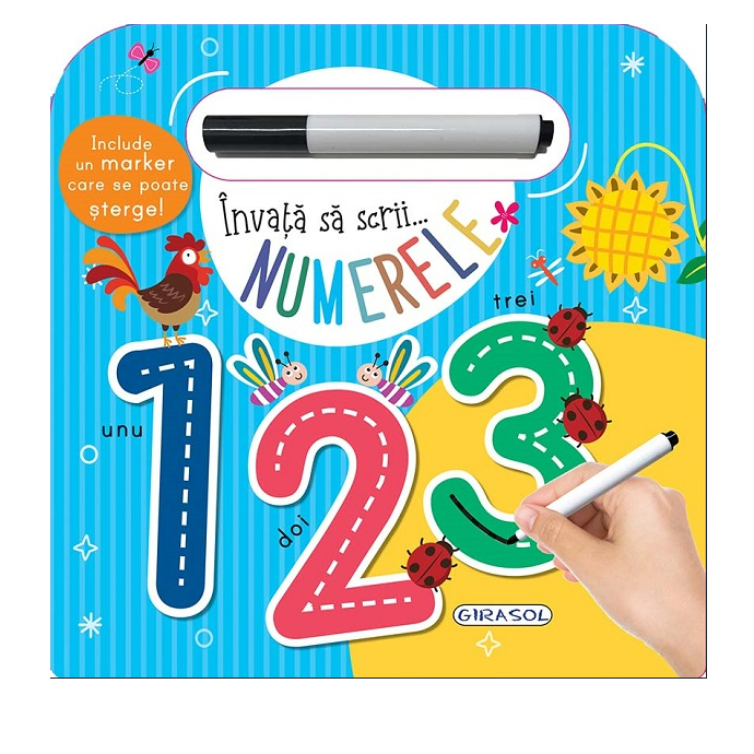 Invata sa scrii_Numere_Girasol