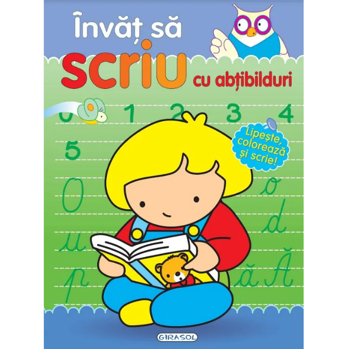 Invat sa scriu cu abtibilduri_Girasol