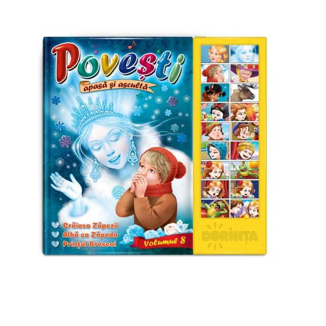 Carte cu sunete  Povesti 8 (Craiasa zapezii)