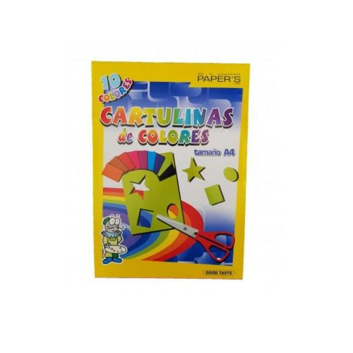 Carton color A4 10cul/210gr DUBLU (ML8-4)