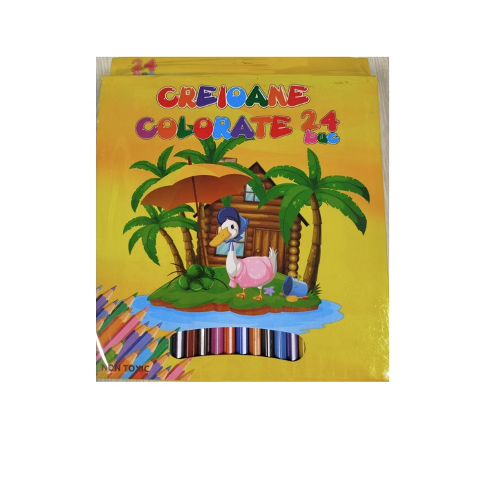 Creioane color 24 cul (plastic)ML6-3