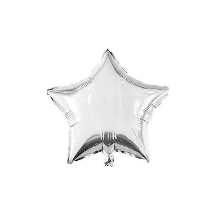 Balon cu heliu stea argintiu