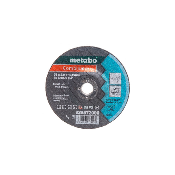 Disc abraziv Metabo Combinator 76x2x10