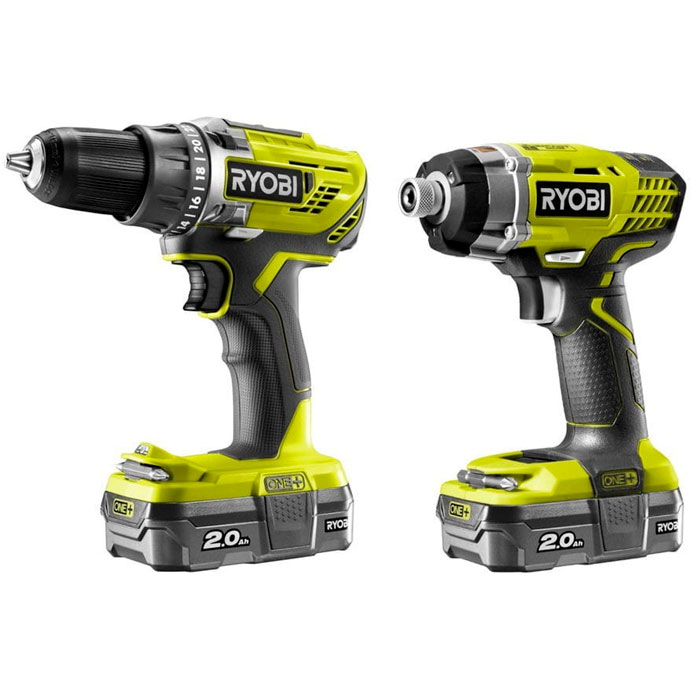 Set instrumente cu acumulatori RYOBI R18DDID-220S