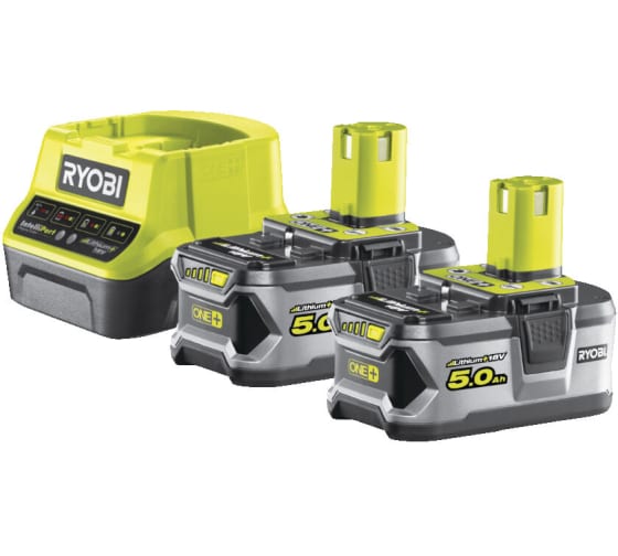 Set de acumulator+incarcator RYOBI RC18120-250X 2x5.0Ah