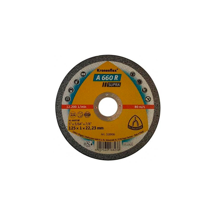 Disc abraziv Klingspor A 660 R supra 125*1.0 ..