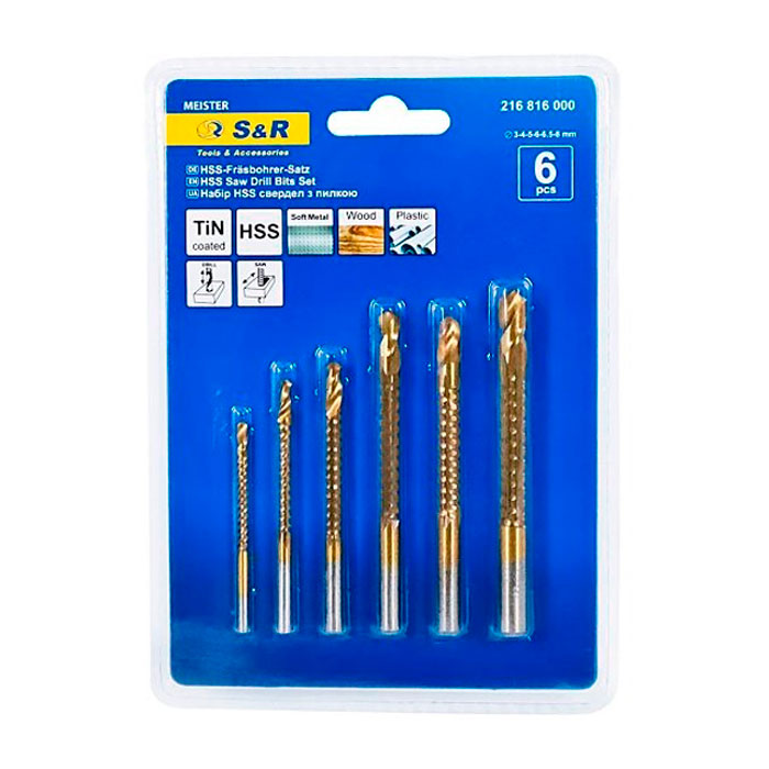 Cumpara  Seturi burghii - Set burghie p/u lemn S&R Meister..