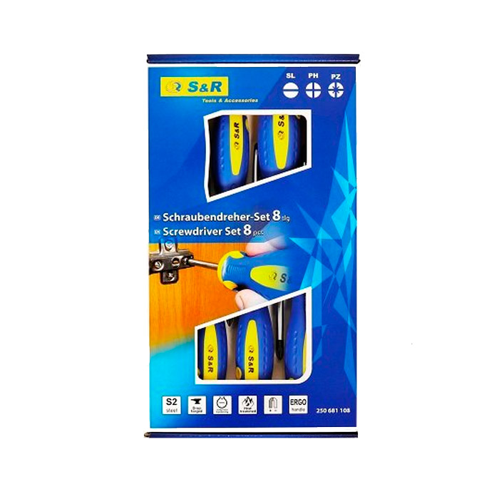 Cumpara  Seturi de șurubelnițe electrice și mecanice - Set de șurubelnițe 8 buc S&R S2..