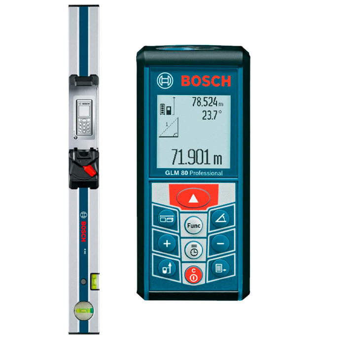 Telemetru laser BOSCH GLM80+R60
