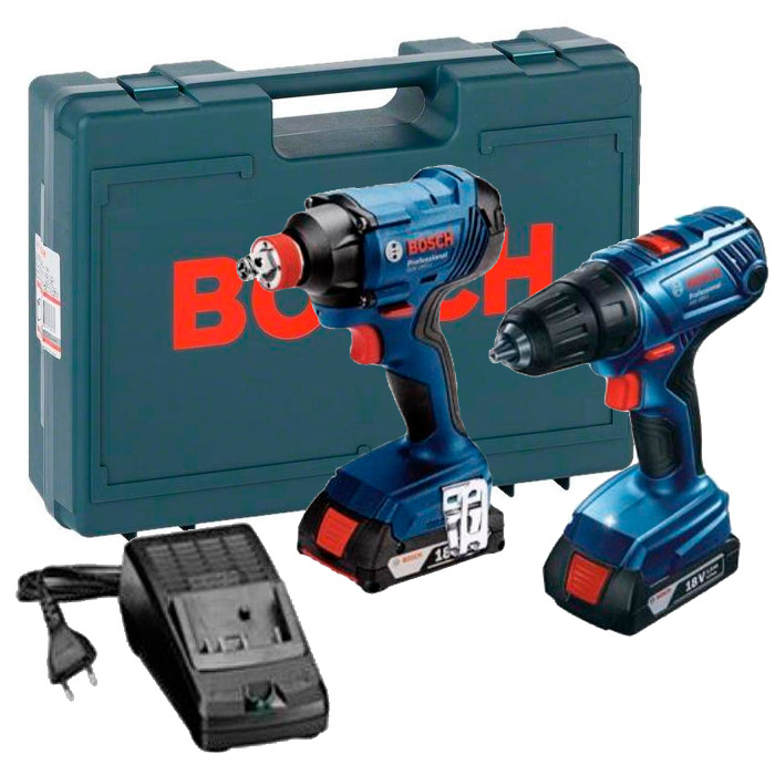 Set de instrumente pe acumulatori Bosch GSR18..