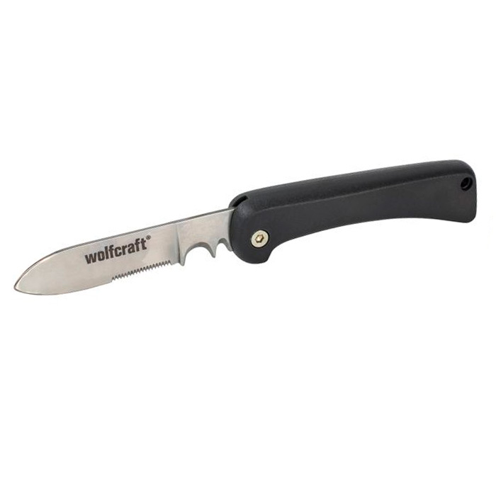 Cumpara  Cuțite - Cutit de taiat si dezizolat cabluri Wolfcraft..