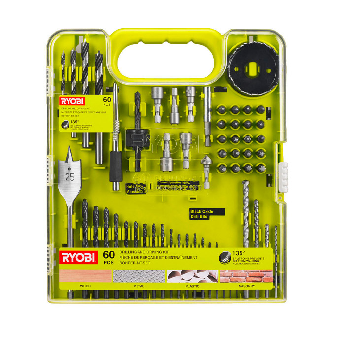 Set de biti si burghie Ryobi RAKDD60