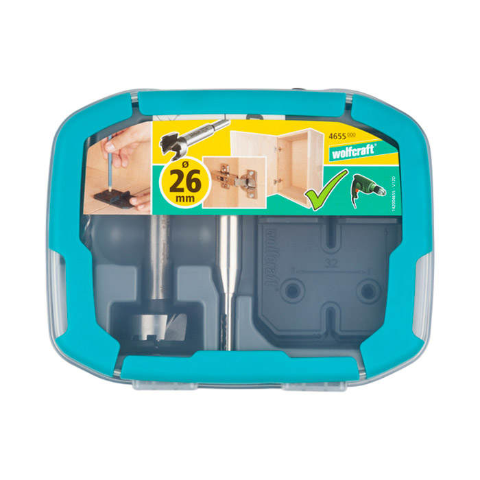 Set de gaurire pentru balamale Wolfcraft