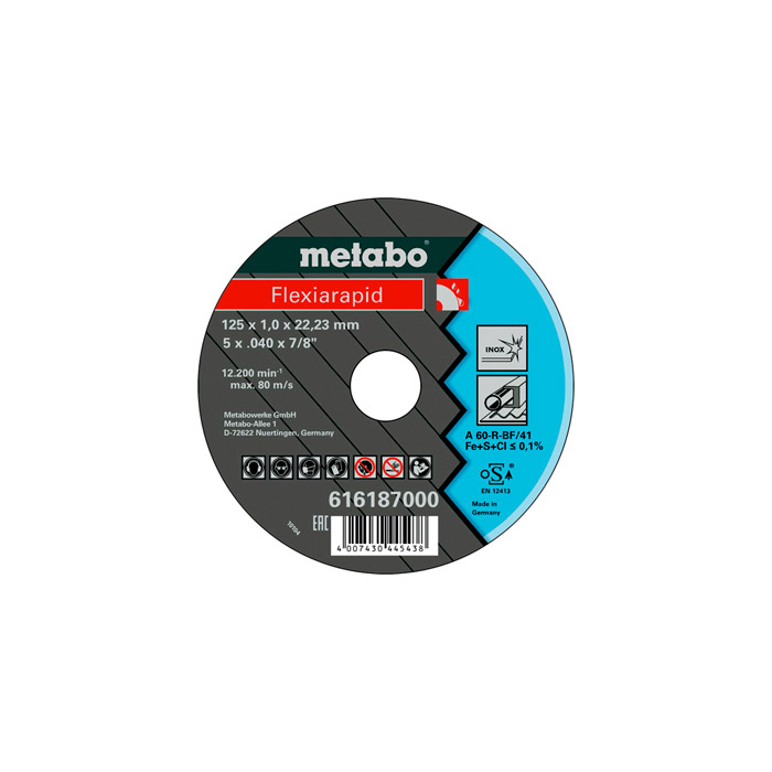 Disc abraziv Metabo Flexiarapid (inox) 125*1...