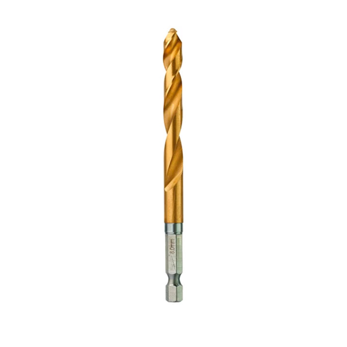 Cumpara  Burghie pentru metal HEX - Burghiu MILWAUKEE HSS-G TiN Red Hex 8mm..
