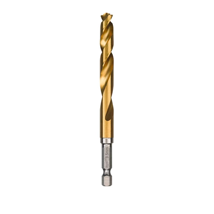 Cumpara  Burghie pentru metal HEX - Burghiu MILWAUKEE HSS-G TiN Red Hex 9.5mm..