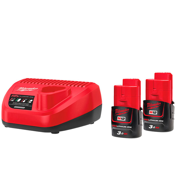 Set acumulatori Milwaukee M12 NRG-302