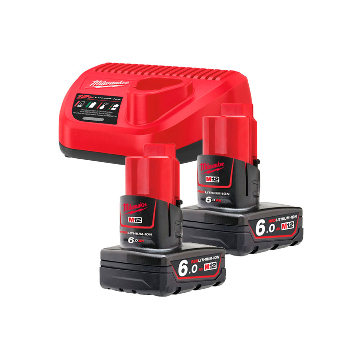 Set acumulatori Milwaukee M12 NRG-602