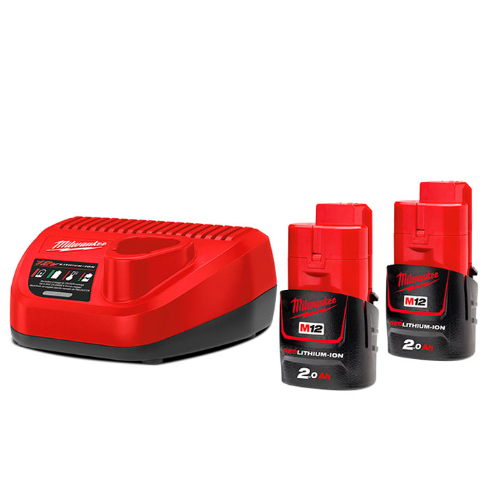 Set acumulatori Milwaukee M12 NRG-202