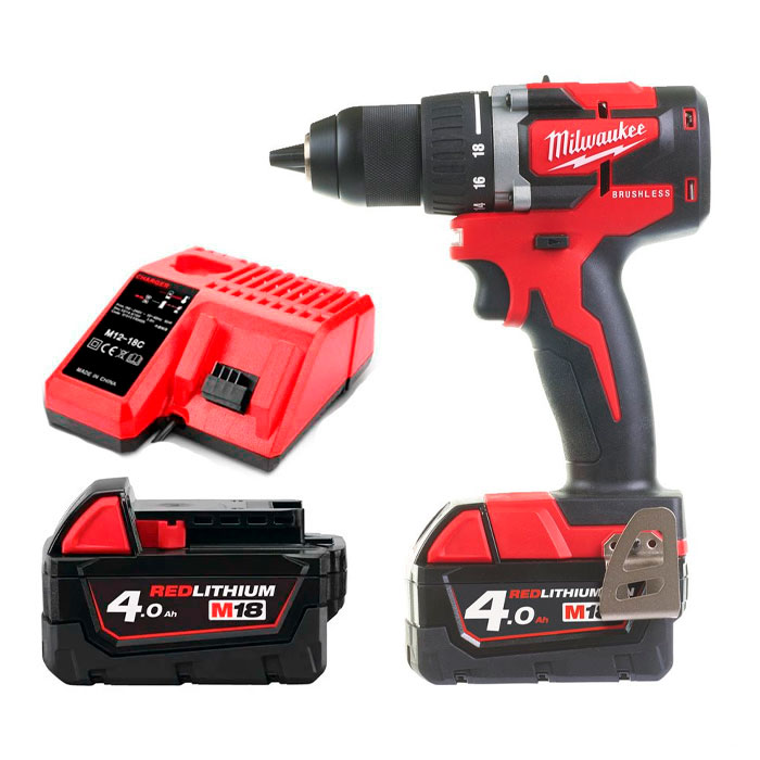 Mașină de găurit și înșurubat cu acumulatori Milwaukee M18 CBLDD-402C
