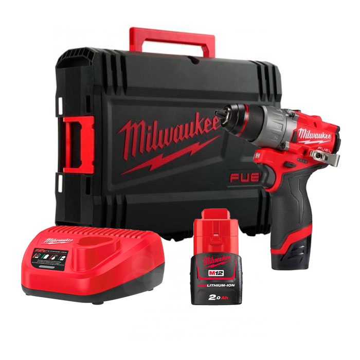 Mașină de găurit și înșurubat cu acumulatori Milwaukee M12 FDD2-202X