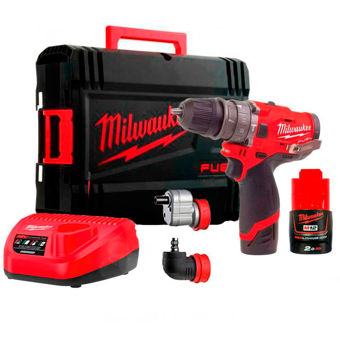 Mașină de găurit și înșurubat cu acumulatori Milwaukee M12 FPDXKIT-202X FUEL