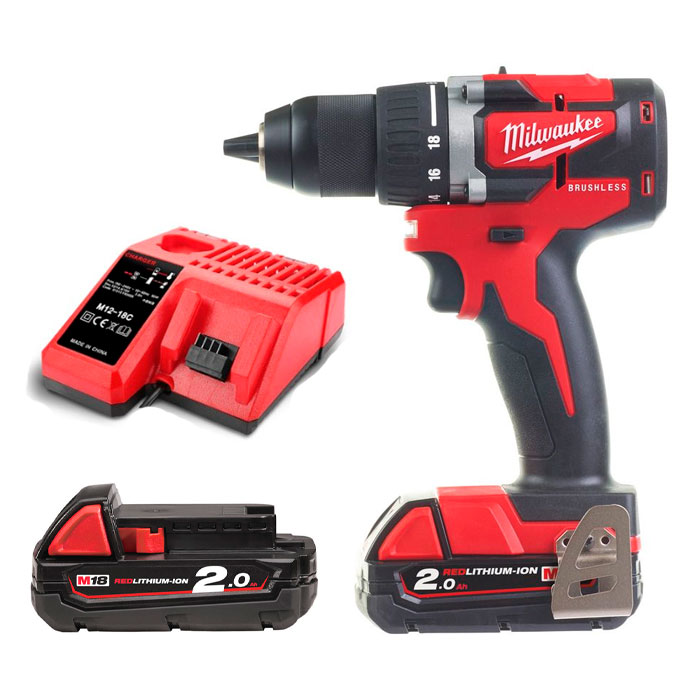Аккумуляторный шуруповерт Milwaukee M18 CBLDD-202C