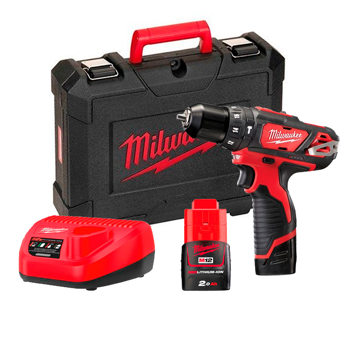 Mașină de găurit și înșurubat cu percuție cu acumulatori Milwaukee M12 BPD-202C