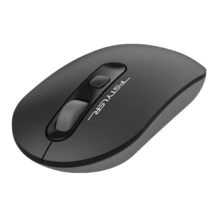 Wireless Mouse A4Tech FG20, Optical, 1000-2000 dpi, 4 buttons, Ambidextrous, 2xAAA, Grey