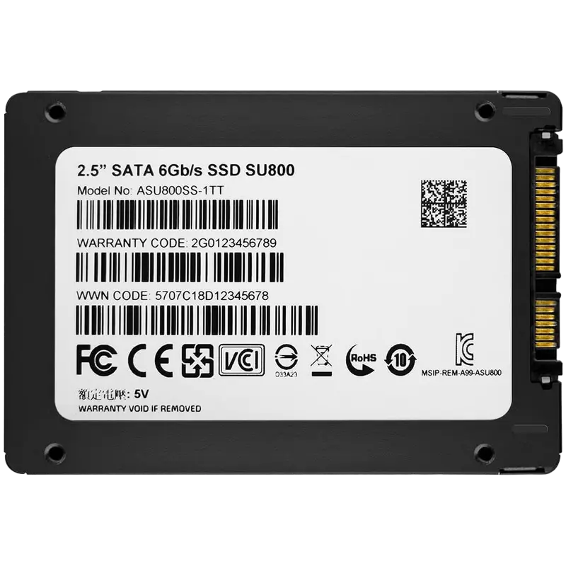 2.5" SATA SSD 1.0TB  ADATA Ultimate SU800 [R/W:560/520MB/s, 85K/85K IOPS, SM2258, 3D-NAND TLC]