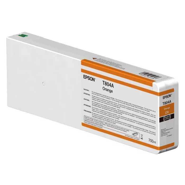 Картридж чернильный Epson T804 UltraChrome HDX/HD, 700мл, Оранжевый