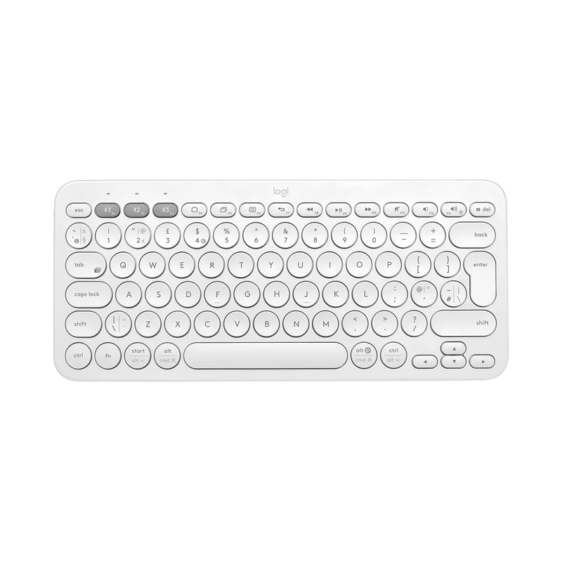 Wireless Keyboard Logitech Pebble Keys 2 K380S, Compact, Low-profile,  Fn keys, Multi-Device, Quiet