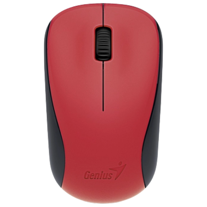 Wireless Mouse Genius NX-7000, Optical, 800-1600 dpi, 3 buttons, Ambidextrous, BlueEye, 1xAA, Red