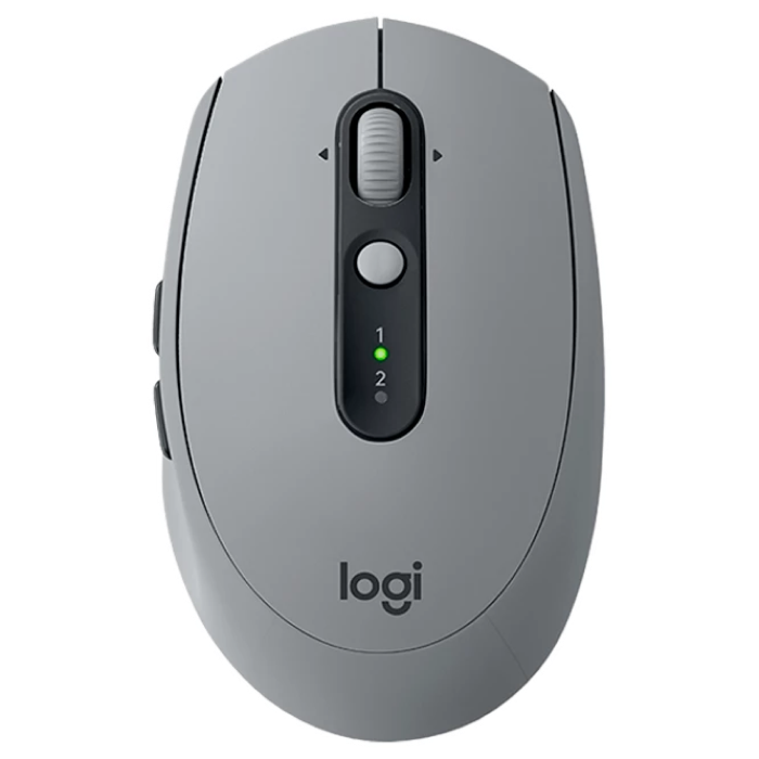 Wireless Mouse Logitech M590 Silent, Optical, 1000 dpi, 7 buttons, 1xAA, Bluetooth+2.4GHz, Grey
