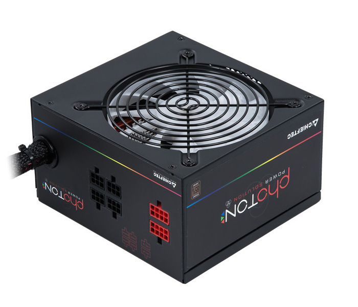 Power Supply ATX 650W Chieftec PHOTON CTG-650C-RGB, 85+, 120mm ARGB, Active PFC, Semi Modular