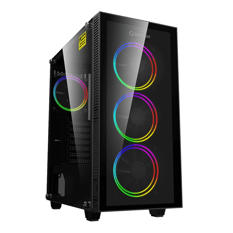 Case ATX GAMEMAX Draco XD, w/o PSU, 4x120mm A..