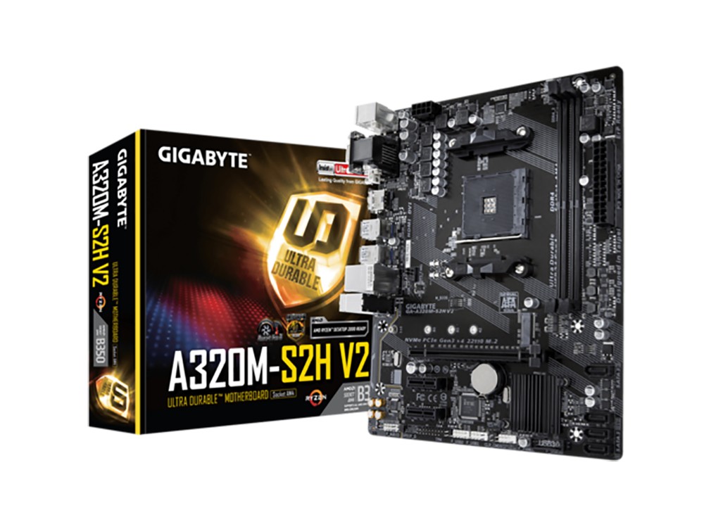 Cumpara  Plăci de bază - MB AM4 Gigabyte A320M-S2H V2 1.1  mATX..