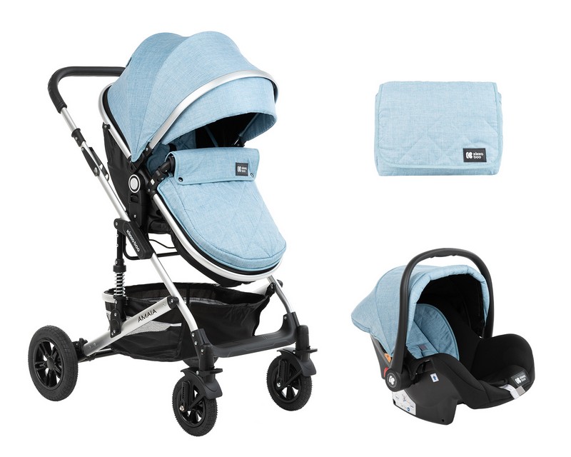 Stroller Kikka Boo 3 in 1 Amaia Blue (Car sea..