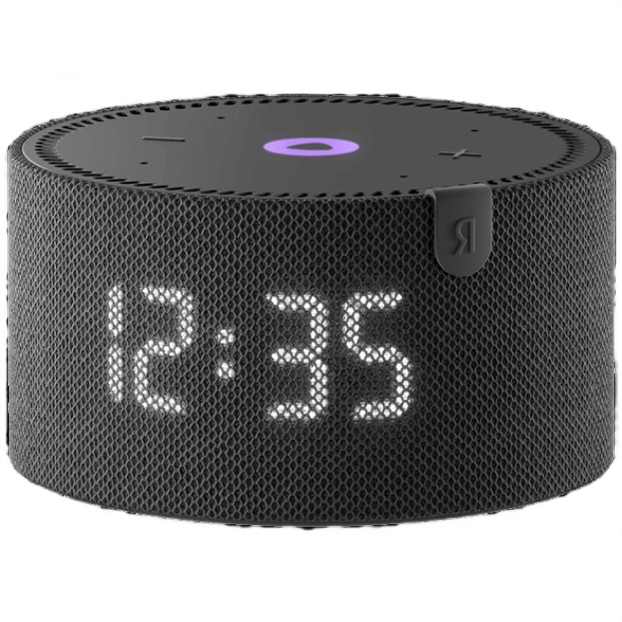 Yandex station mini YNDX-00020K  Black with clock.