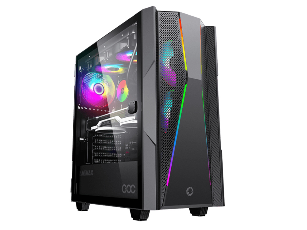 Cumpara  Carcase de calculator - Case ATX GAMEMAX Typhoon COC, 1x120mm ARGB, 4..