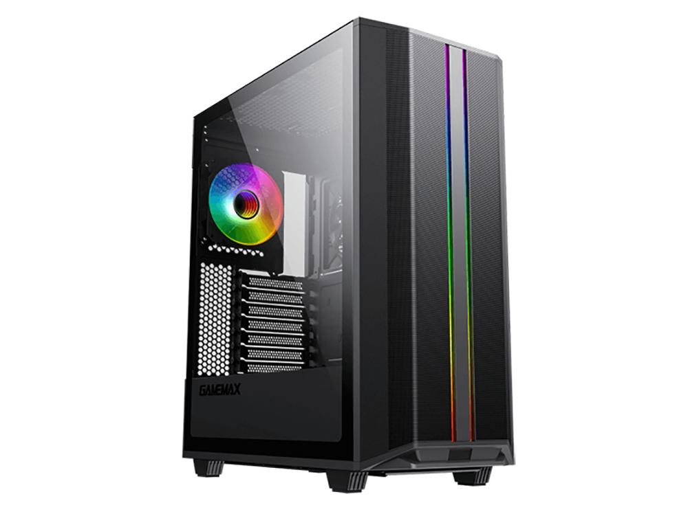 Компьютерный корпус Gamemax Precision, Midi-Tower, ATX, Чёрный