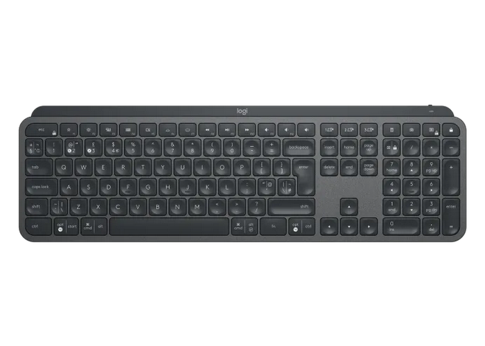 Wireless Keyboard Logitech MX Keys, Ultra thin, Premium typing, Metal plate, F-keys, Backlit, 10M, 2