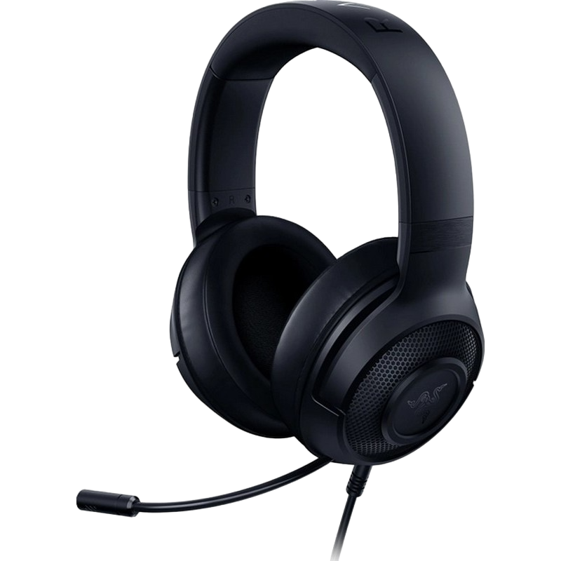 Gaming Headset Razer Kraken X Lite, 40mm drivers, 12-28kHz, 32 Ohm, 109db, 230g, Cardioid microphone