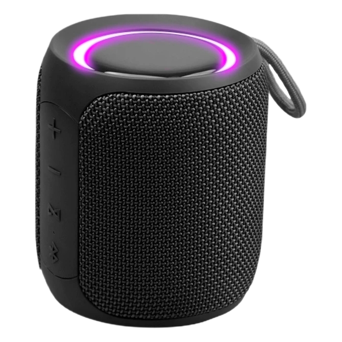 Portable Speaker X-music Mini Q08S, Black, waterproof IP67, TWS, 2500mAh, 16W, AUX, Type-C