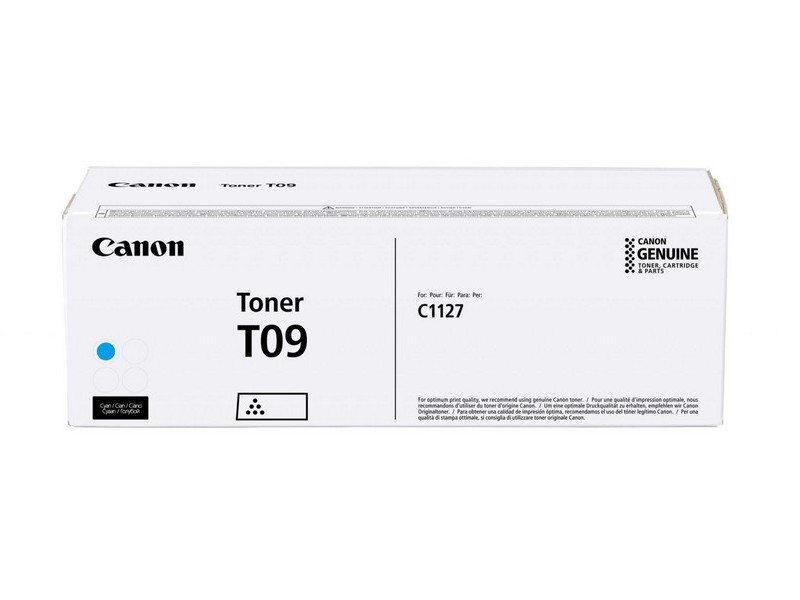 Toner Cartridge Canon T09 Cyan, for i-SENSYS X C1127i, C1127iF, C1127P