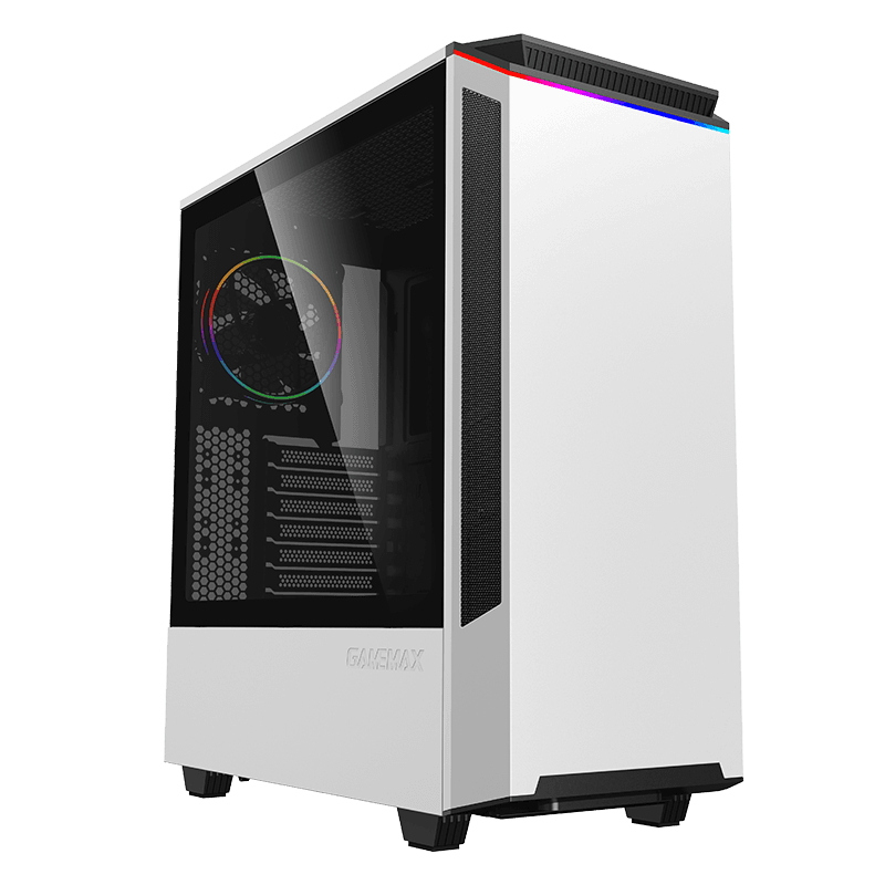 Компьютерный корпус Gamemax T801WT, Midi-Tower, ATX, Белый